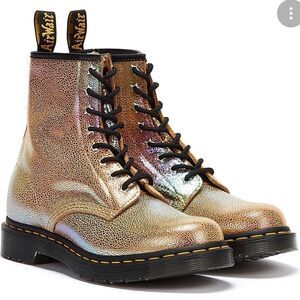 Dr.Martens 1460 Ray Sand Rainbow Boots NWT
